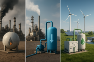 ไฮโดรเจนสีเทา น้ำเงิน เขียว ต่างกันอย่างไร?